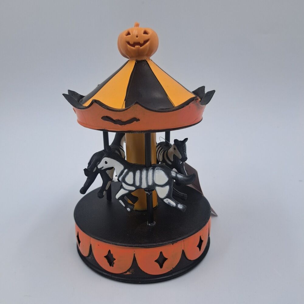 NEW Target Bullseye Playground 2023 Halloween Carousel With Skeleton Horses